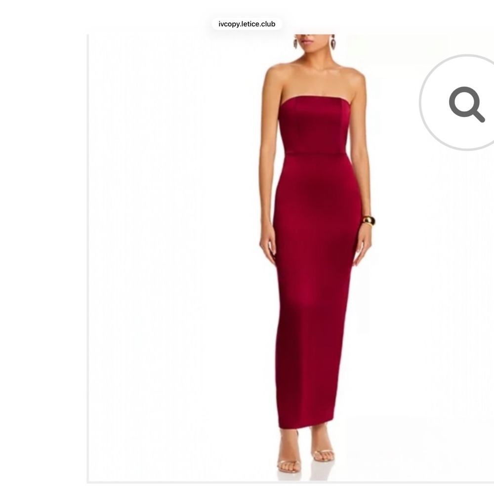 Alice + Olivia Doreen dress burgundy size 2
